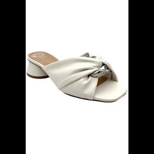 Vince Camuto Women's Liane Ornamented Slide Sandal White - Medium
